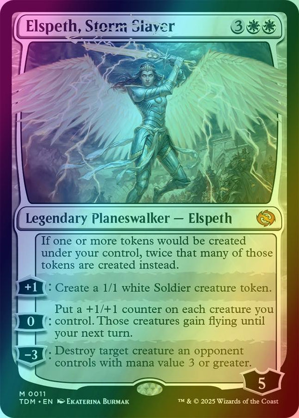 Elspeth, Storm Slayer [11] [Tarkir: Dragonstorm] [Foil]