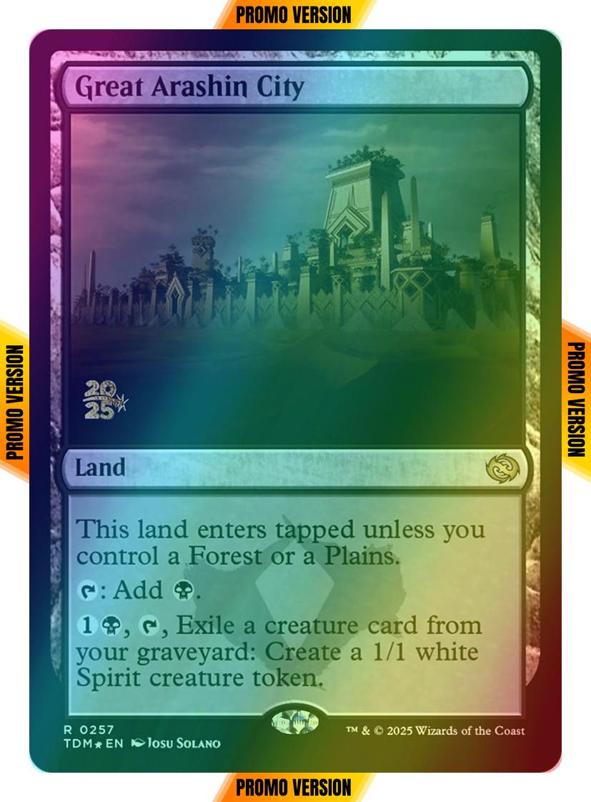 Great Arashin City [257s] [Prerelease] [Tarkir: Dragonstorm: Promos] [Foil]