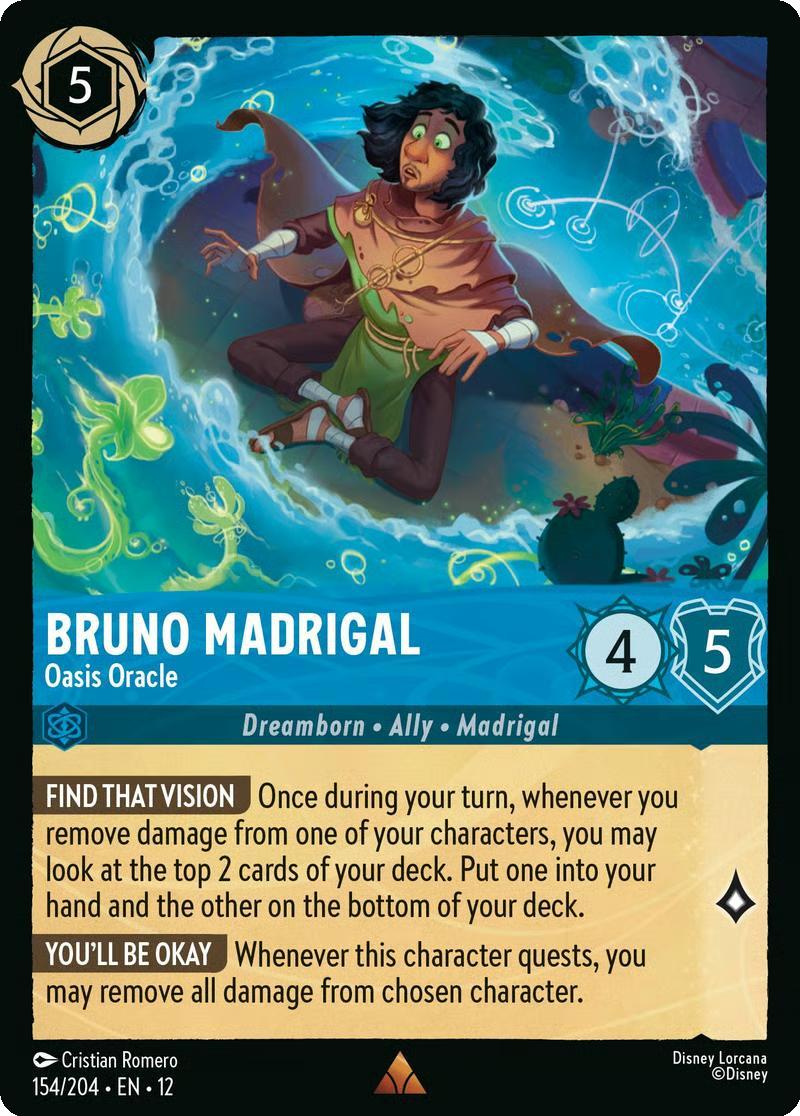 Bruno Madrigal - Oasis Oracle - 154/204 [Wilds Unknown] [Non-Foil]