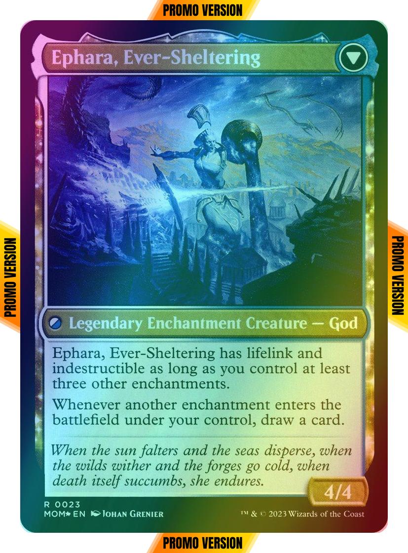 Invasion of Theros // Ephara, Ever-Sheltering [23s] [Prerelease] [March of the Machine: Promos] [Foil]