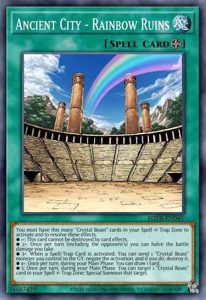 Ancient City - Rainbow Ruins - FOTB-EN045 - Rare - 1st Edition
