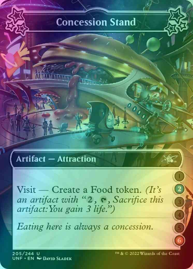 Concession Stand (2/6) [205a] [Borderless] [Unfinity] [Foil]