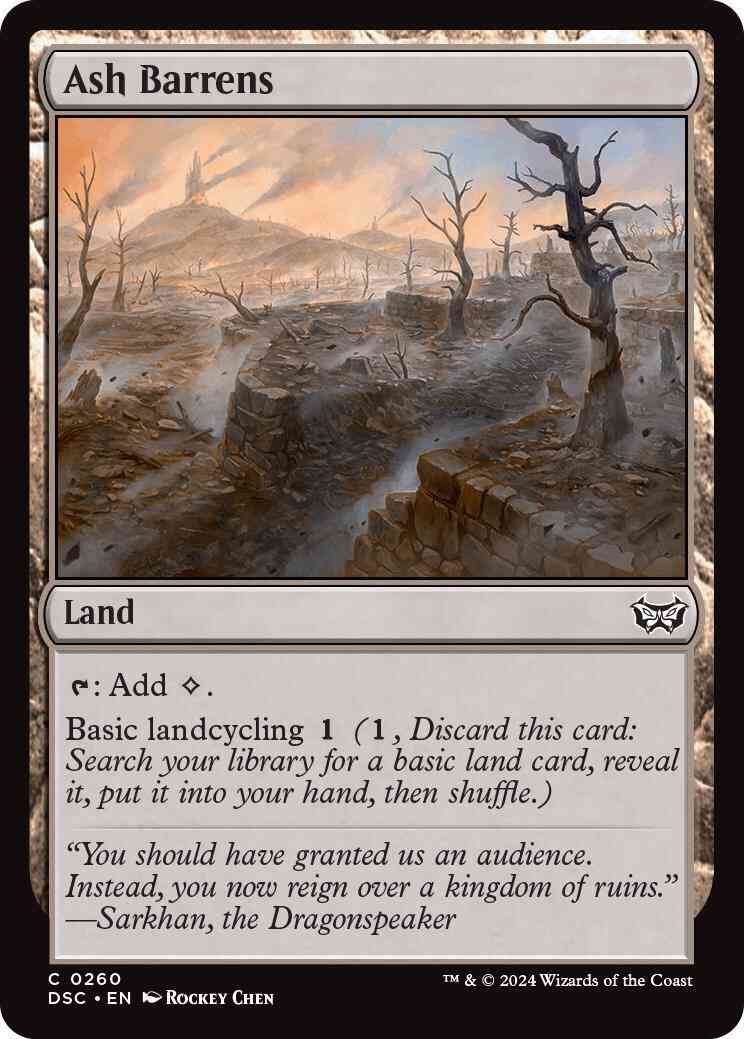 Ash Barrens [260] [Duskmourn: House of Horror: Commander] [Non-Foil]