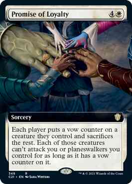 Promise of Loyalty [348] [Extended Art] [Commander 2021] [Non-Foil]