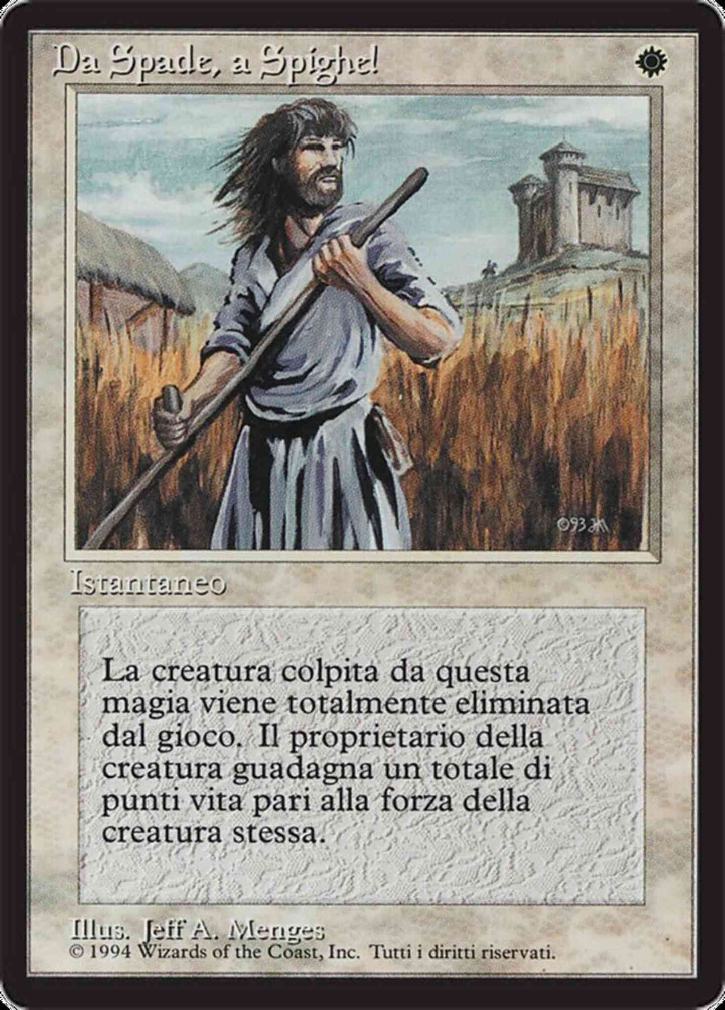 Swords to Plowshares - Italian [41] [Foreign Black Border: Italian] [Non-Foil]