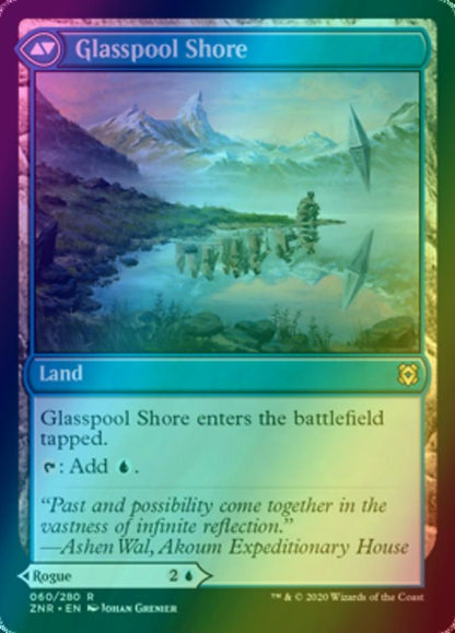 Glasspool Mimic // Glasspool Shore [60] [Zendikar Rising] [Foil]