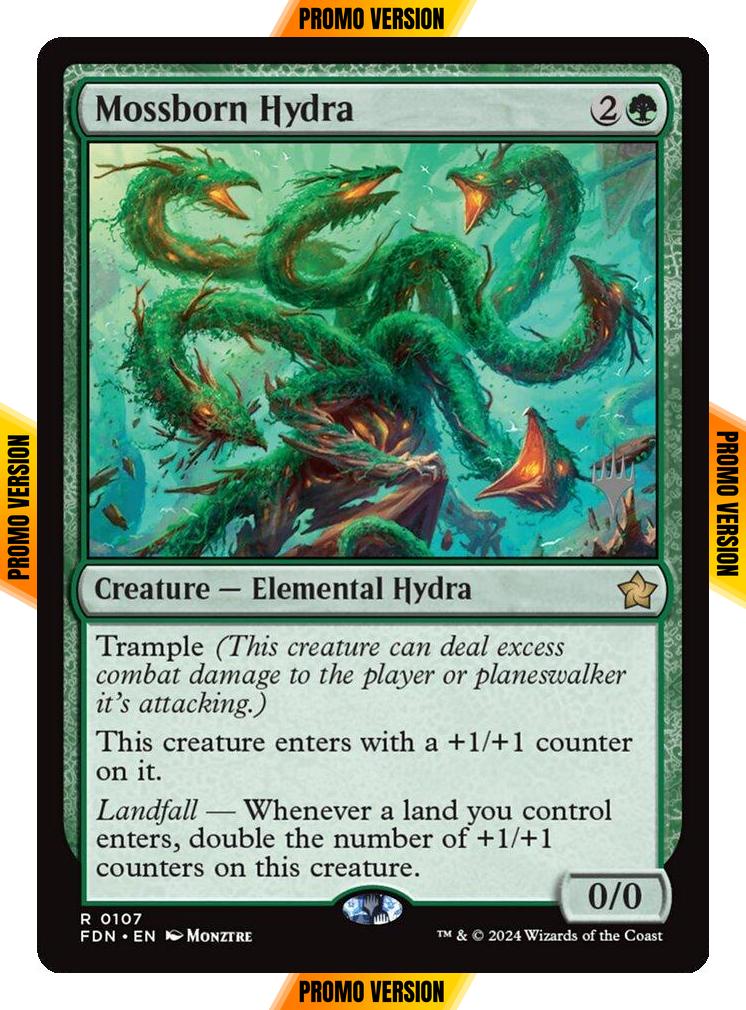 Mossborn Hydra [107p] [Promo Pack] [Foundations Promos] [Non-Foil]