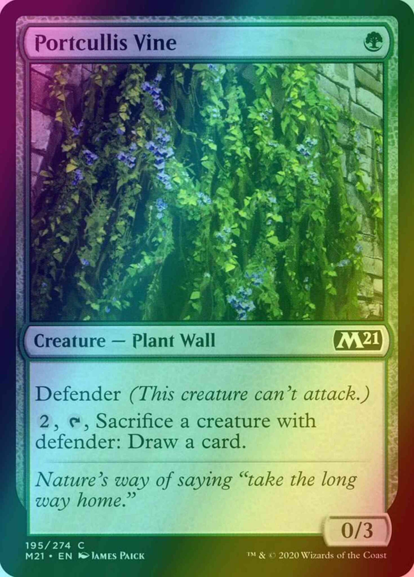 Portcullis Vine [195] [Core Set 2021] [Foil]