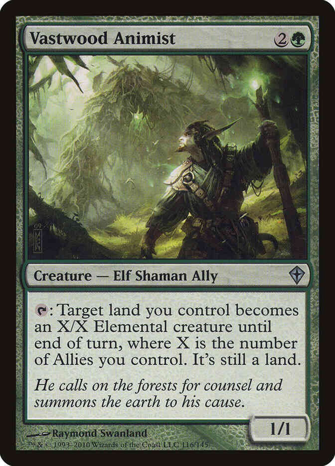Vastwood Animist [116] [Worldwake] [Non-Foil]