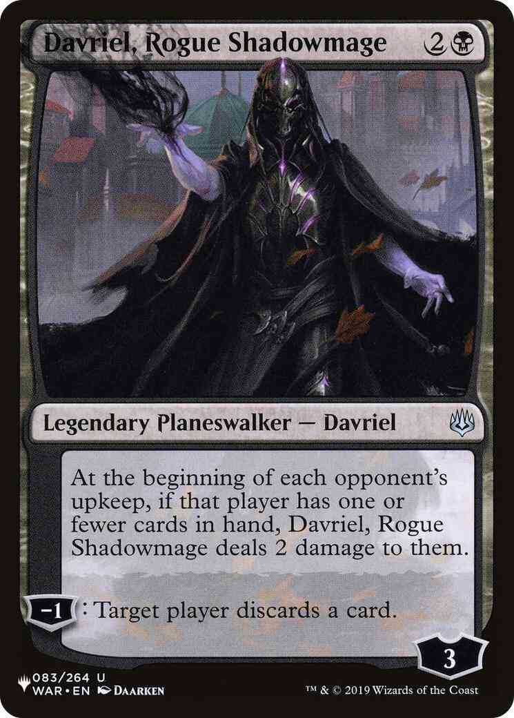 Davriel, Rogue Shadowmage [WAR-83] [The List] [Non-Foil]