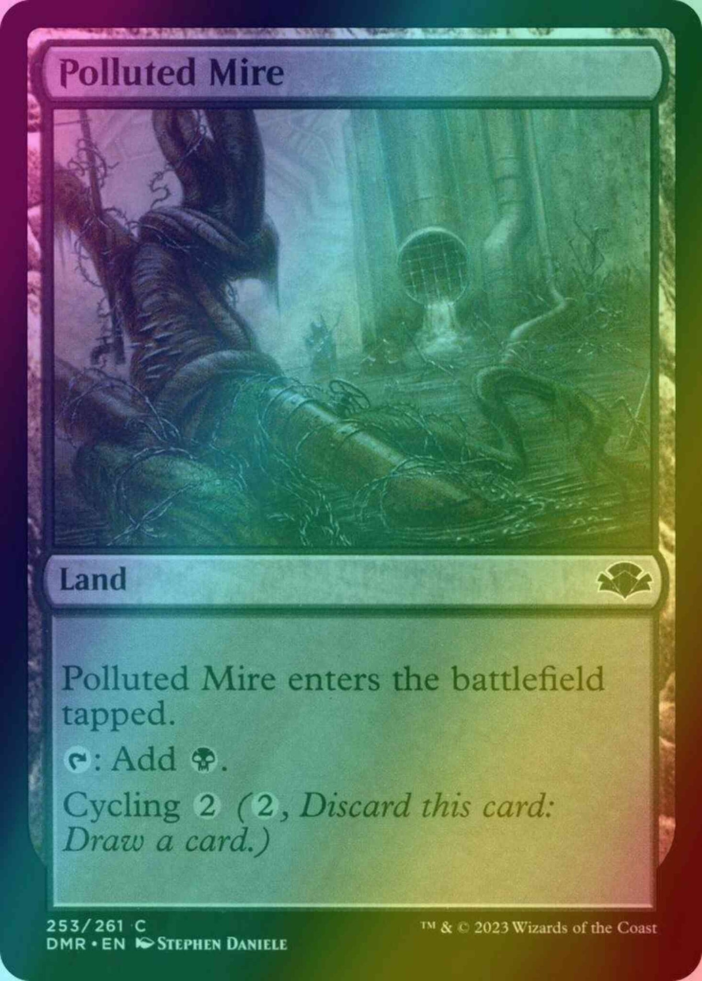 Polluted Mire [253] [Dominaria Remastered] [Foil]