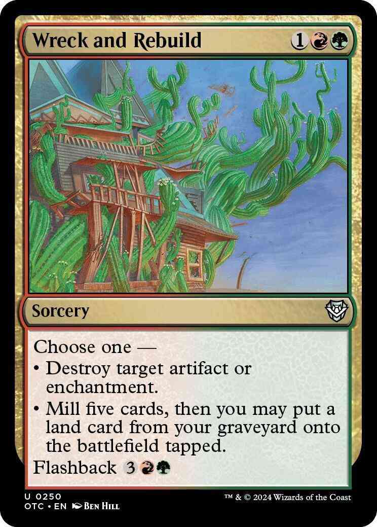 Wreck and Rebuild [250] [Outlaws of Thunder Junction: Commander] [Non-Foil]