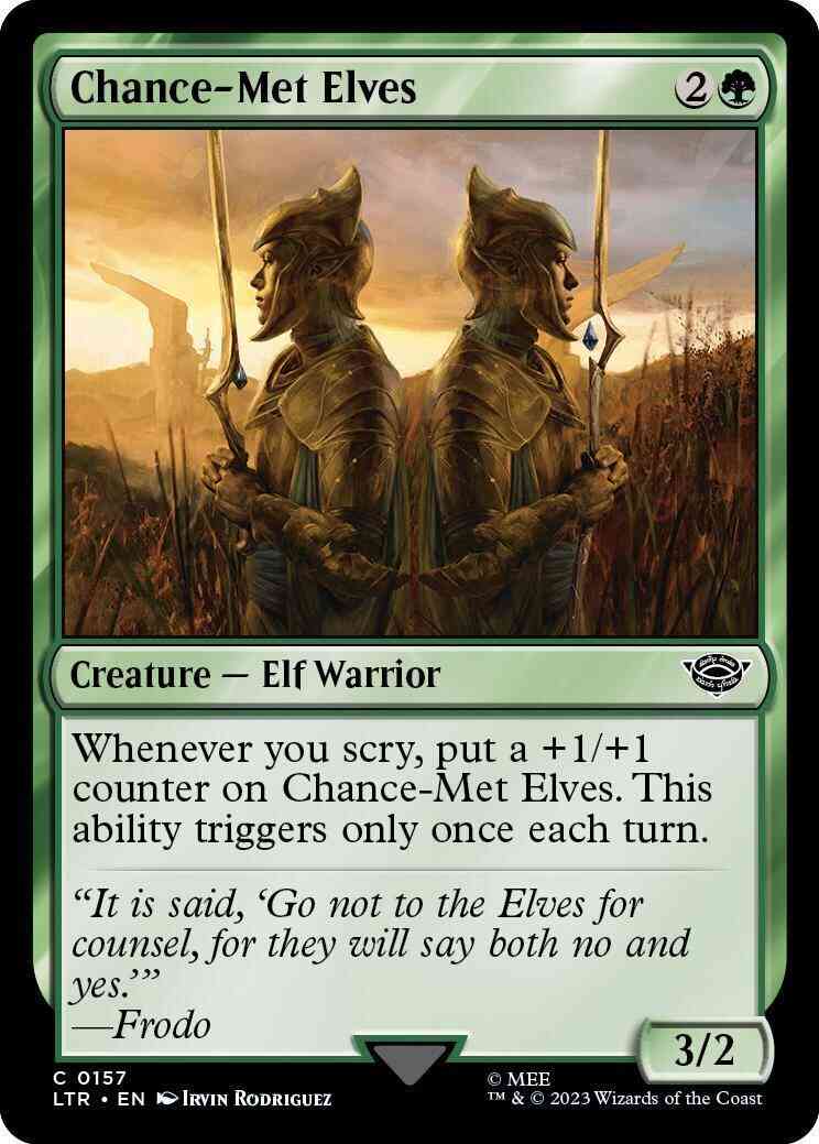 Chance-Met Elves [157] [The Lord of the Rings: Tales of Middle-earth] [Non-Foil]