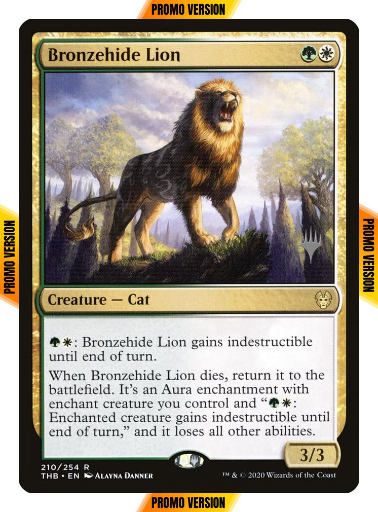 Bronzehide Lion [210p] [Promo Pack] [Theros Beyond Death Promos] [Non-Foil]