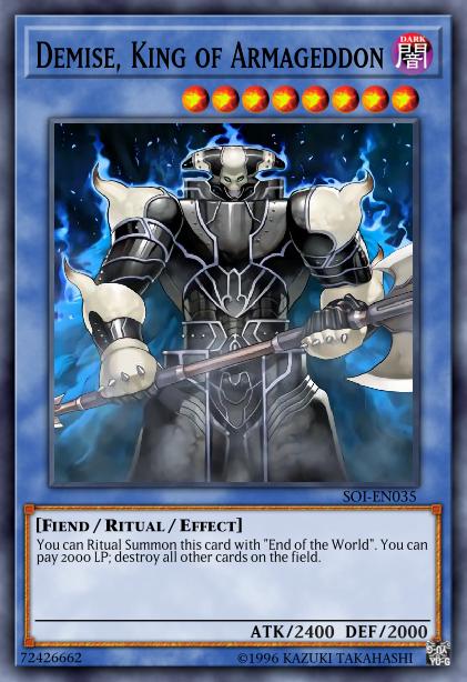 Demise, King of Armageddon - MP18-EN232 - Common - 1st Edition