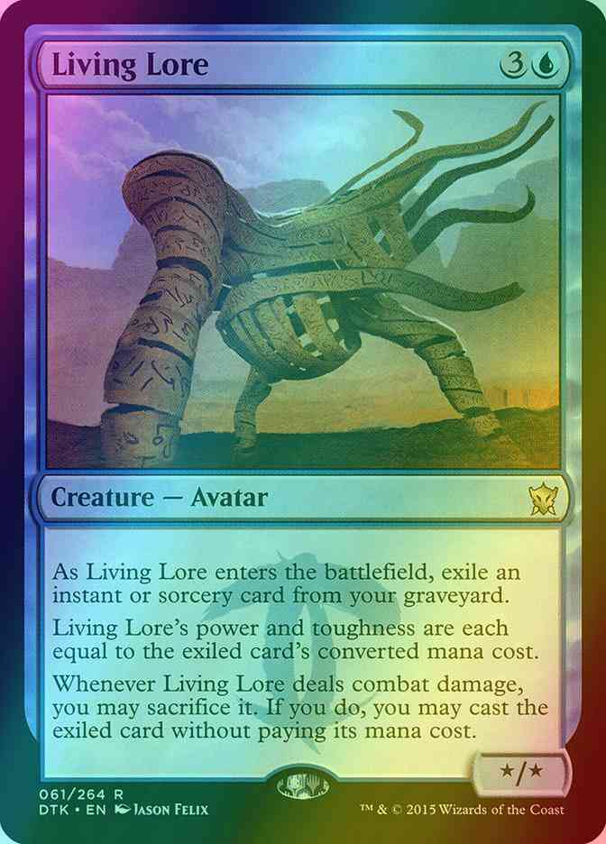 Living Lore [61] [Dragons Of Tarkir] [Foil]