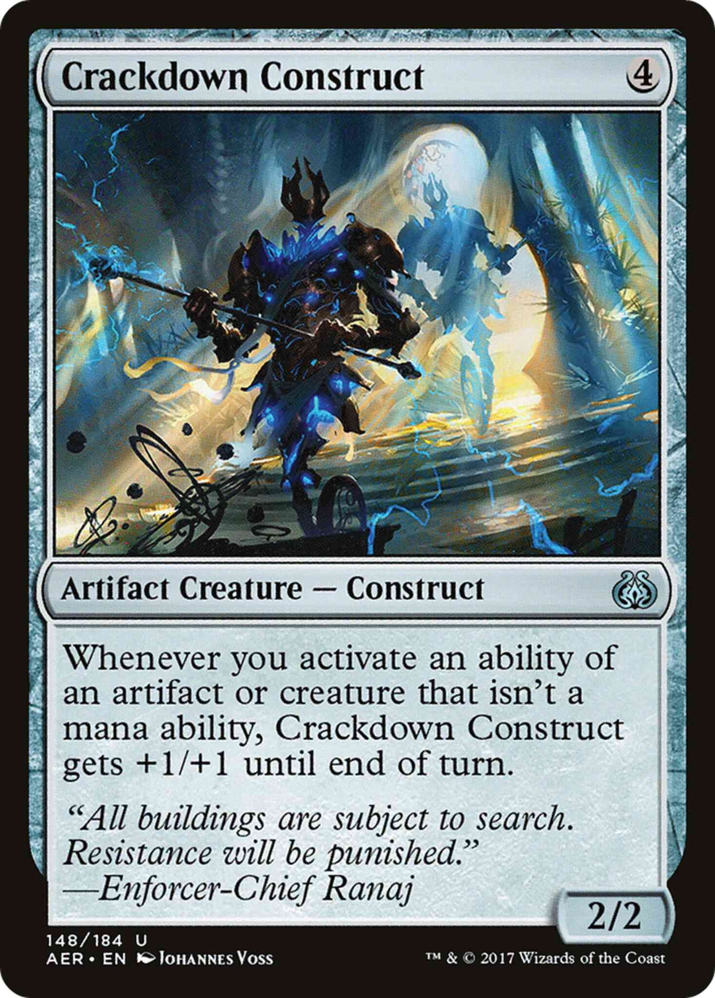 Crackdown Construct [148] [Aether Revolt] [Non-Foil]