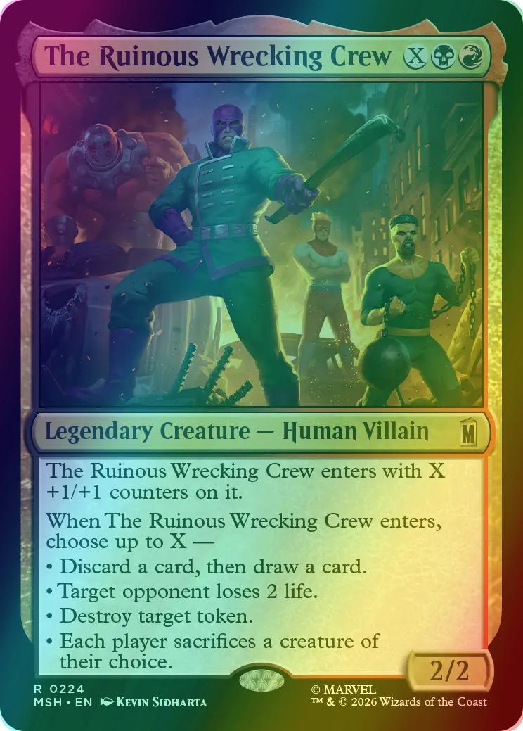 The Ruinous Wrecking Crew [224] [Marvel Super Heroes] [Foil]