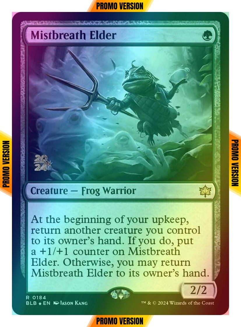 Mistbreath Elder [184s] [Prerelease] [Bloomburrow: Promos] [Foil]