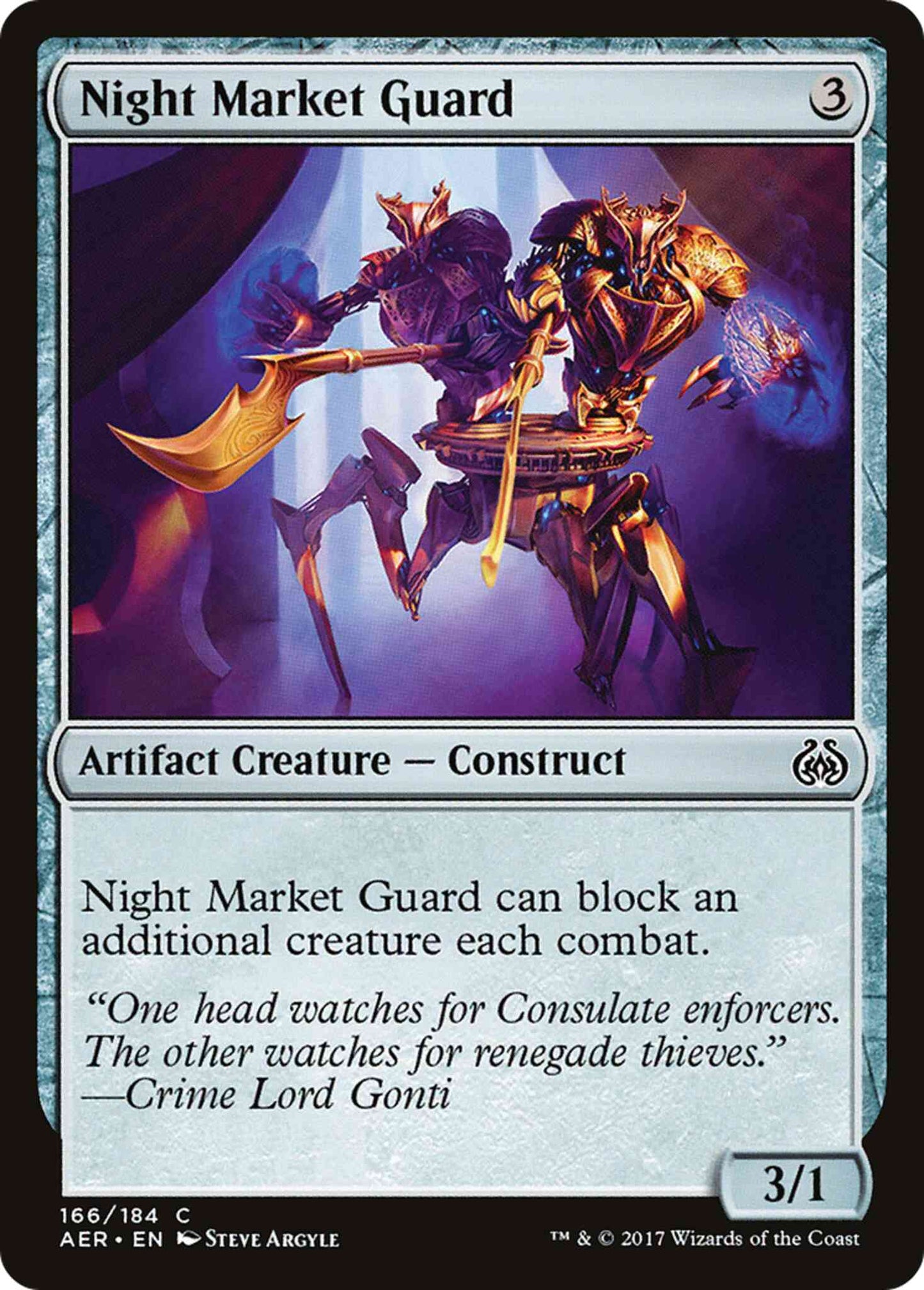 Night Market Guard [166] [Aether Revolt] [Non-Foil]