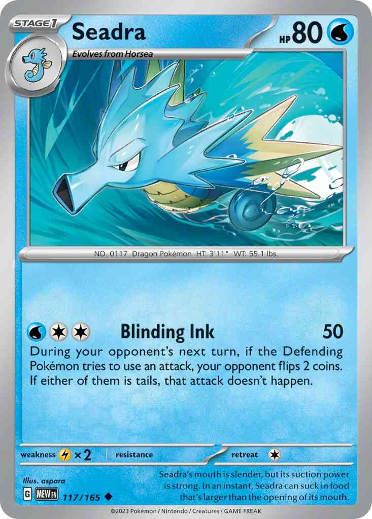 Seadra - 117/165 - Uncommon [sv035-117] [Non-Holo]