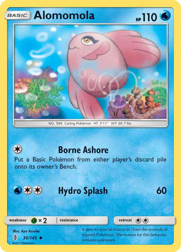 Alomomola - 36/145 - Uncommon [sm2-36] [Reverse Holo]