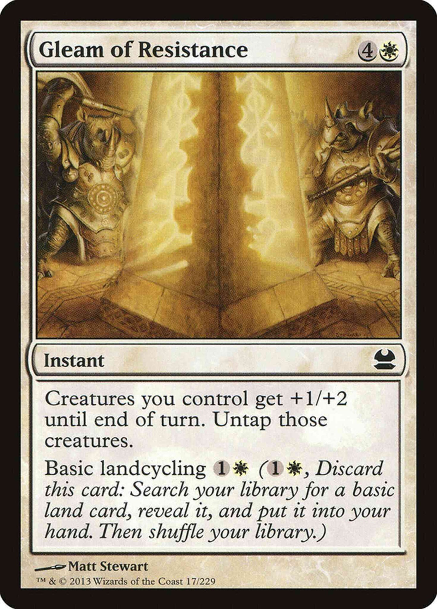 Gleam of Resistance [17] [Modern Masters] [Non-Foil]
