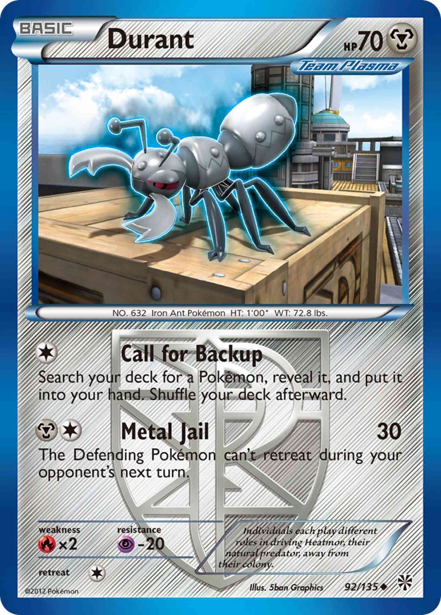 Durant - 92/135 - Uncommon [bw8-92] [Reverse Holo]