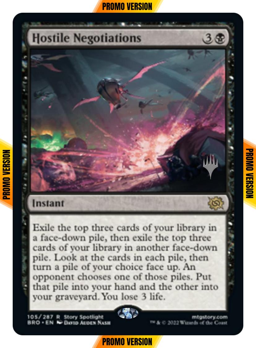 Hostile Negotiations [105p] [Promo Pack] [The Brothers' War: Promos] [Non-Foil]