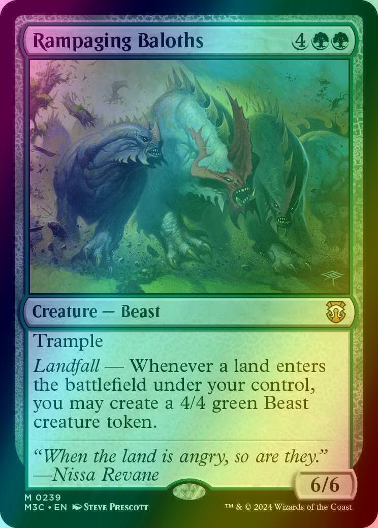 Rampaging Baloths [239] [Modern Horizons 3: Commander] [Ripple Foil]