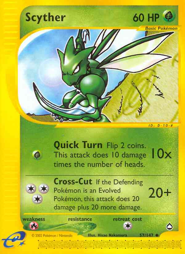 Scyther - 57/147 - Uncommon [ecard2-57] [Non-Holo]