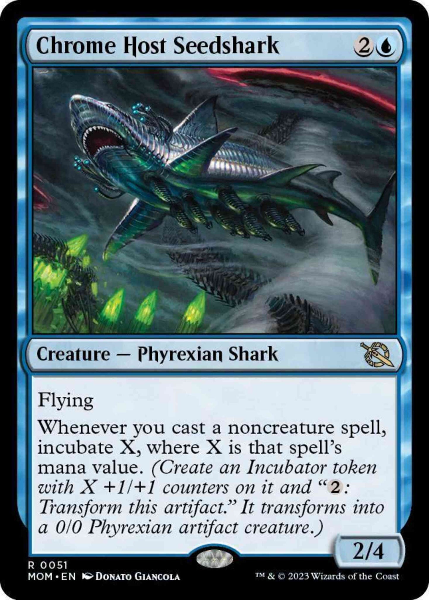 Chrome Host Seedshark [51] [March of the Machine] [Non-Foil]