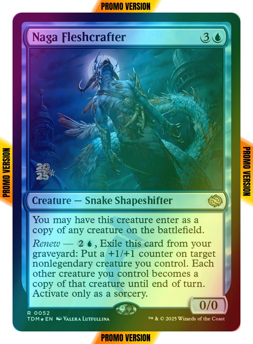 Naga Fleshcrafter [52s] [Prerelease] [Tarkir: Dragonstorm: Promos] [Foil]