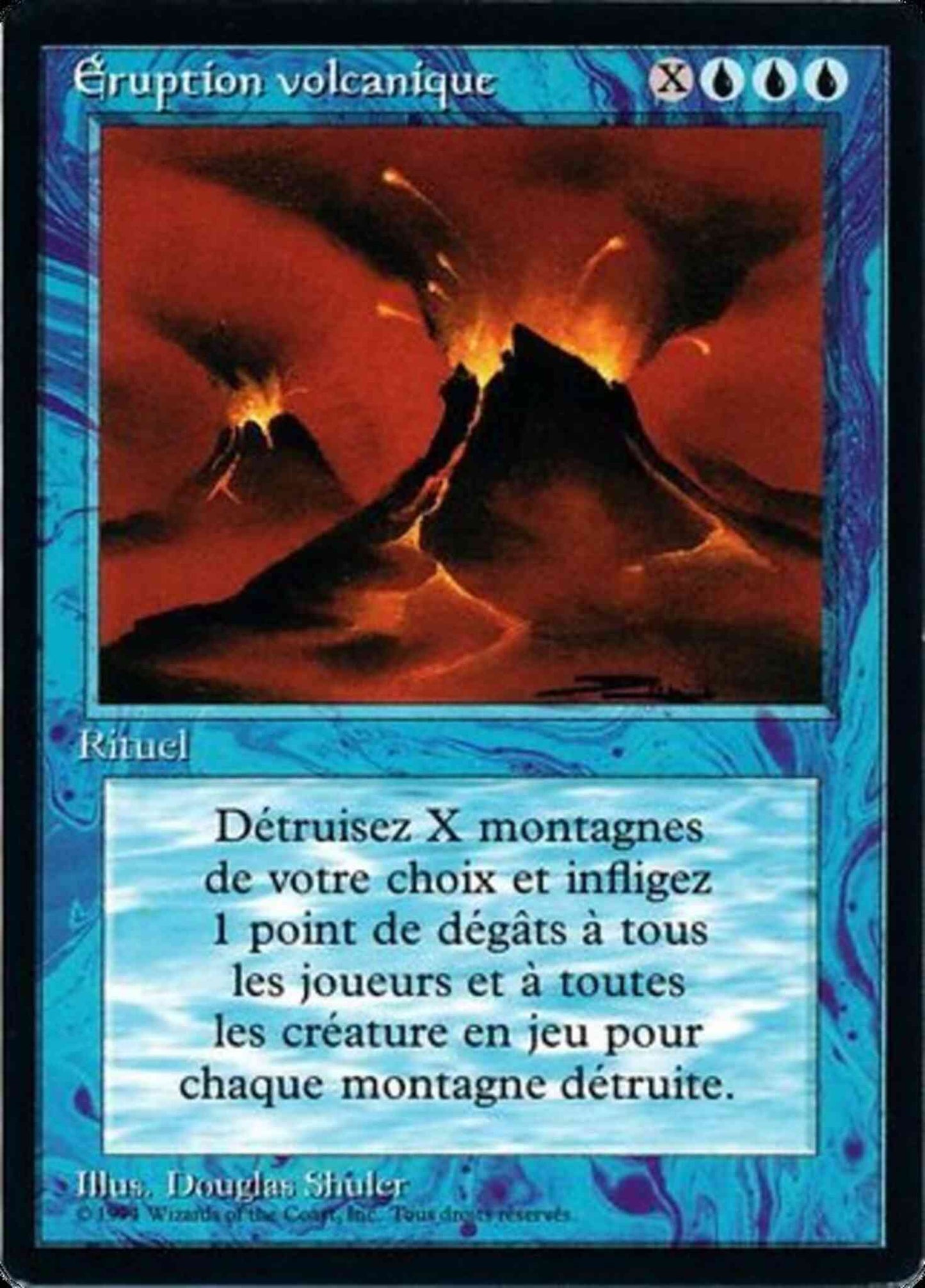 Volcanic Eruption - French [89] [Foreign Black Border: French] [Non-Foil]