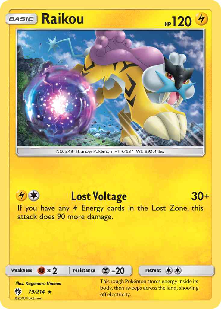 Raikou - 79/214 - Rare [sm8-79] [Reverse Holo]