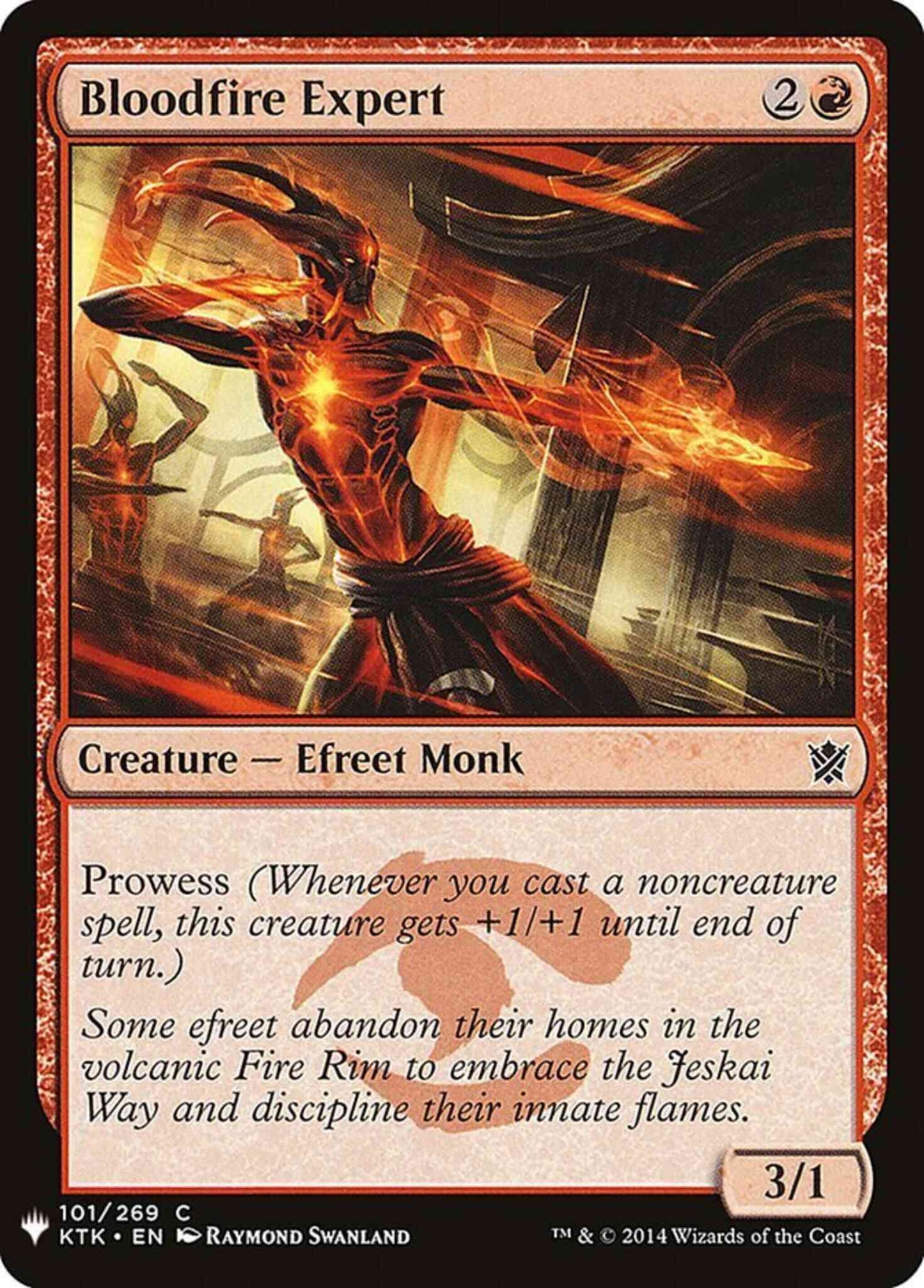 Bloodfire Expert [KTK-101] [The List] [Non-Foil]