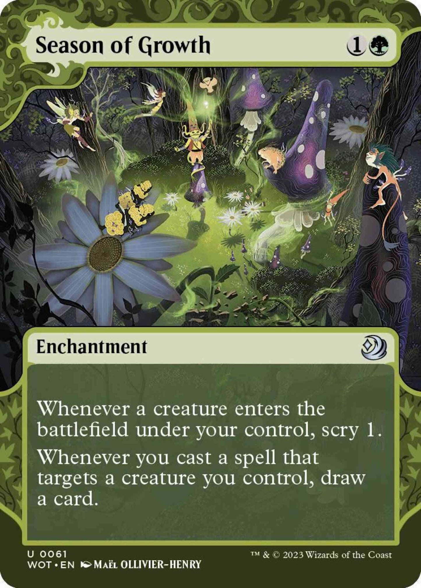 Season of Growth [61] [Enchanting Tale Showcase] [Wilds of Eldraine: Enchanting Tales] [Non-Foil]
