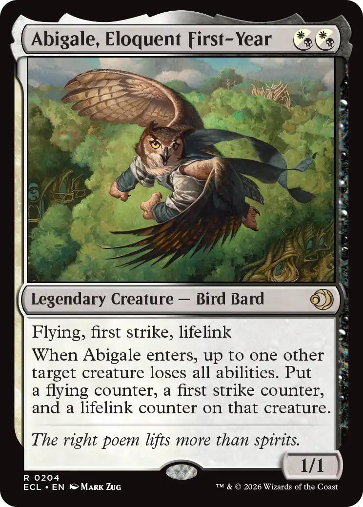 Abigale, Eloquent First-Year [204] [Lorwyn Eclipsed] [Non-Foil]