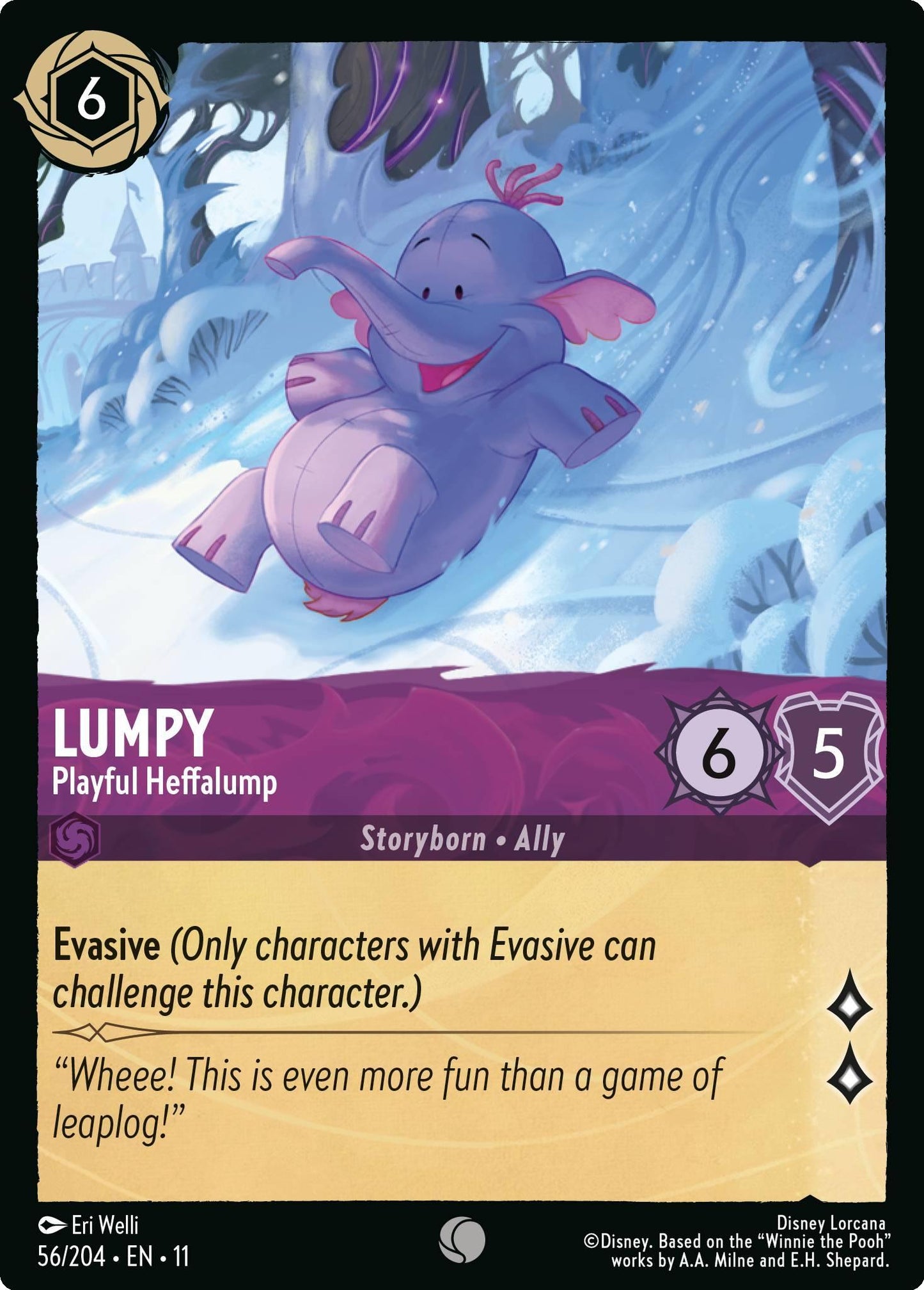 Lumpy - Playful Heffalump - 56/204 [Winterspell] [Non-Foil]