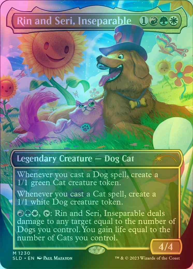 Rin and Seri, Inseparable [1230] [Borderless] [90s Binder] [Secret Lair Drop] [Foil]