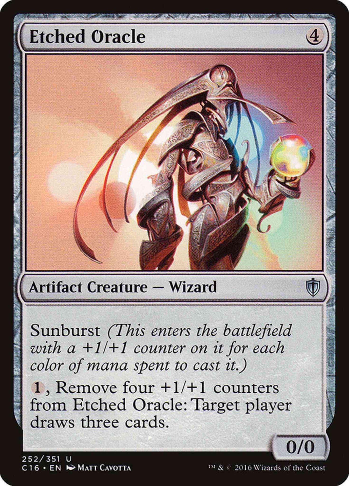 Etched Oracle [252] [Commander 2016] [Non-Foil]