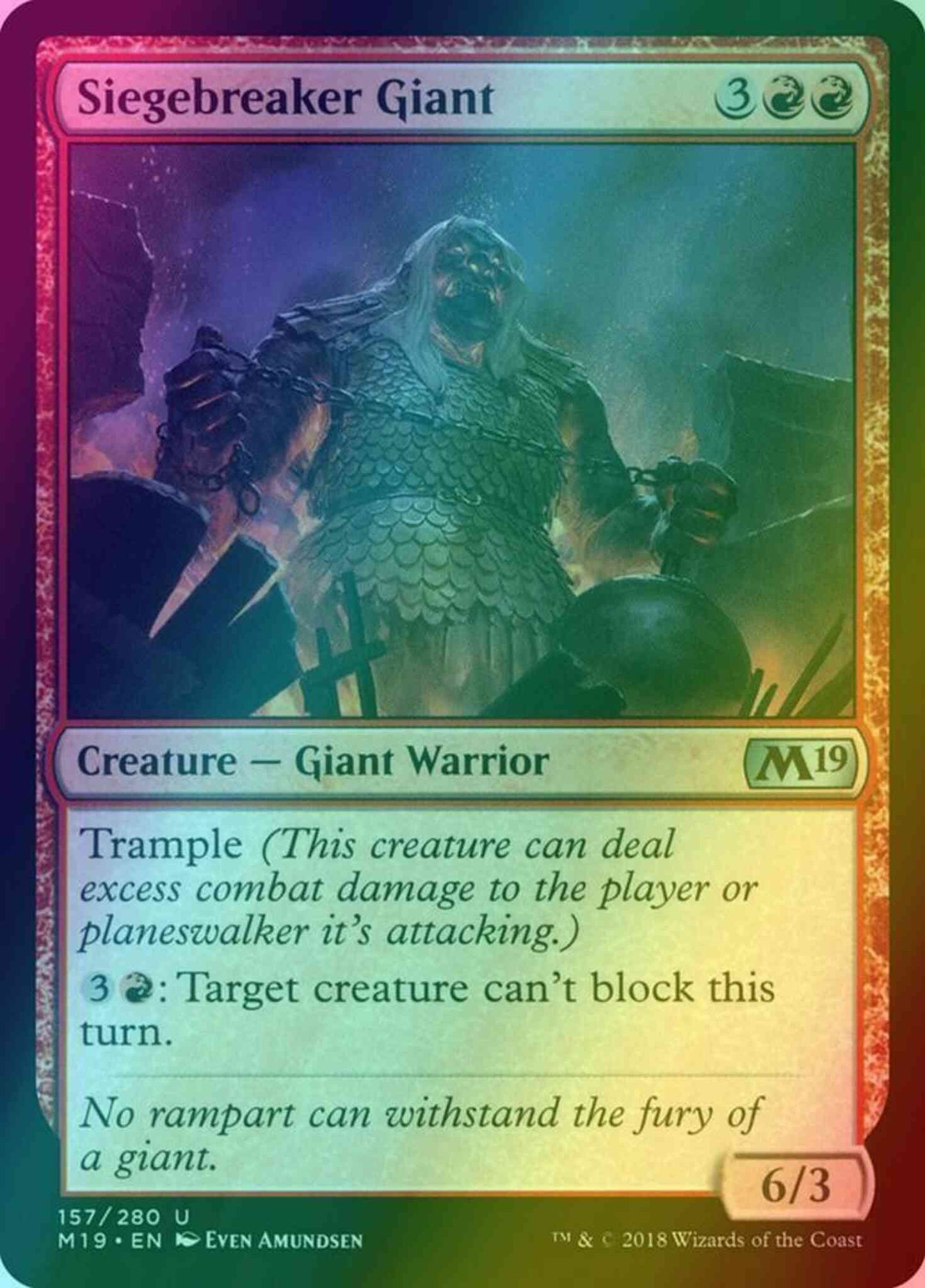 Siegebreaker Giant [157] [Core Set 2019] [Foil]