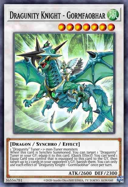 Dragunity Knight - Gormfaobhar - BLVO-EN045 - Super Rare - 1st Edition