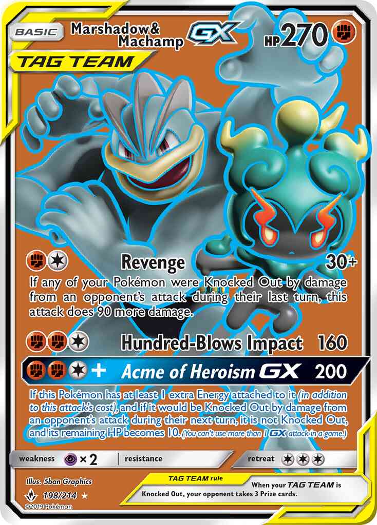 Marshadow & Machamp-GX - 198/214 - Rare Ultra [sm10-198] [Ultra]