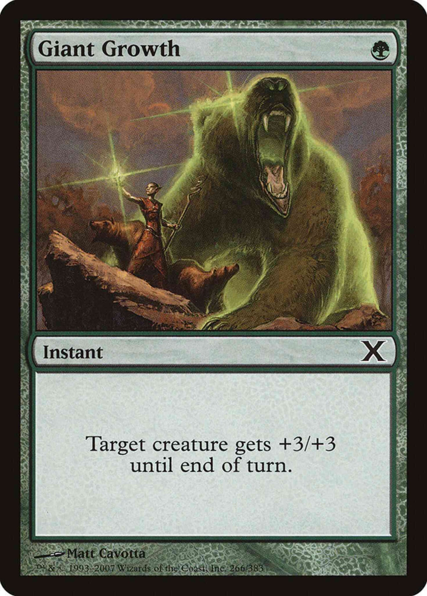 Giant Growth [266] [Tenth Edition] [Non-Foil]