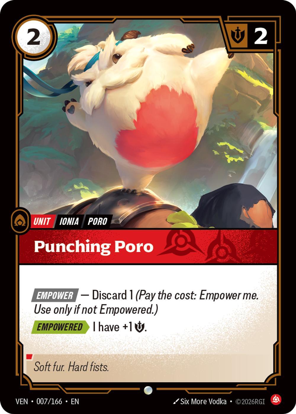 Punching Poro - 007/166 [Vendetta] [Non-Foil]