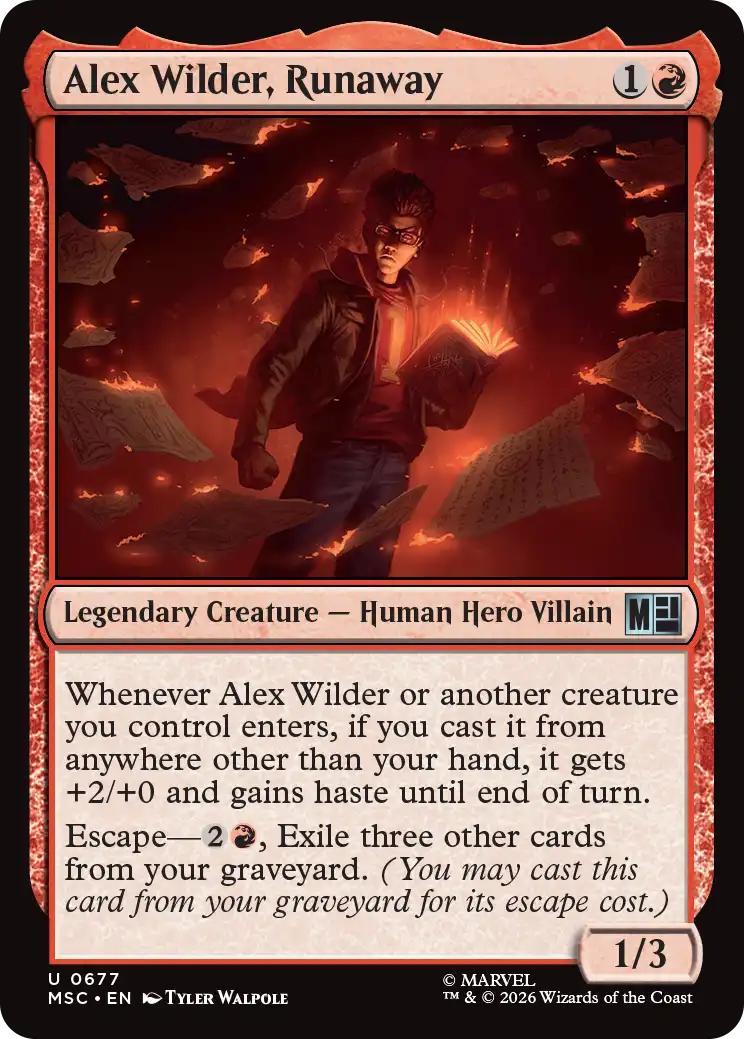 Alex Wilder, Runaway [677] [Jumpstart] [Marvel Super Heroes: Commander] [Non-Foil]
