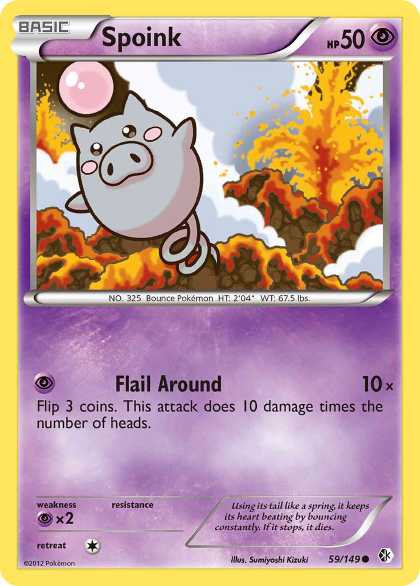 Spoink - 59/149 - Common [bw7-59] [Non-Holo]
