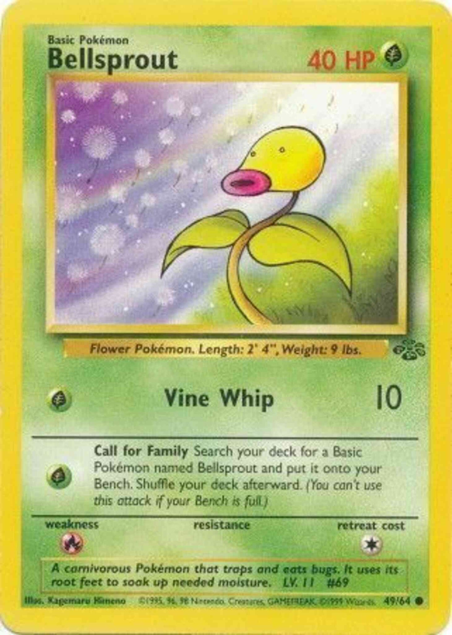 Bellsprout - 49/64 - Common - Unlimited [base2U-49] [Non-Holo]