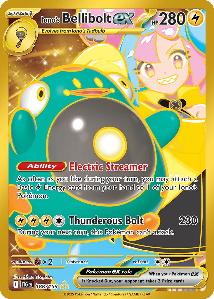 Iono's Bellibolt ex - 188/159 - Hyper Rare [sv09-188] [Secret]